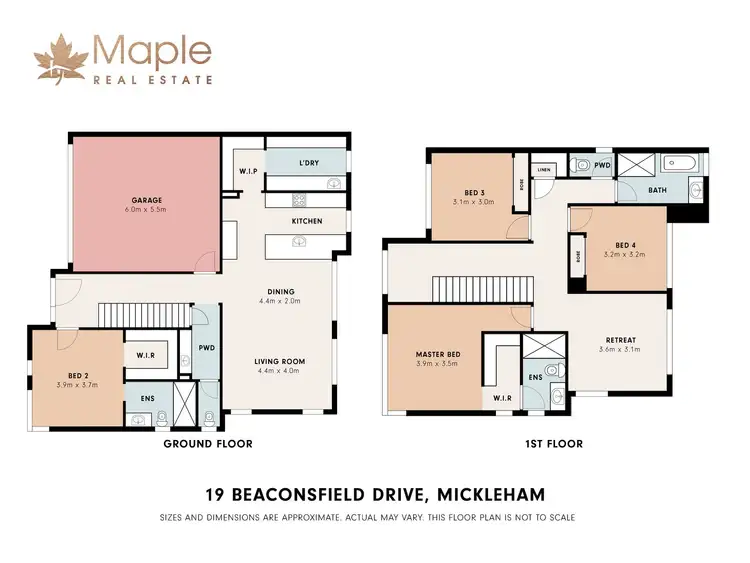 Floorplan of Homely house listing, 19 Beaconsfield Drive, Mickleham VIC 3064