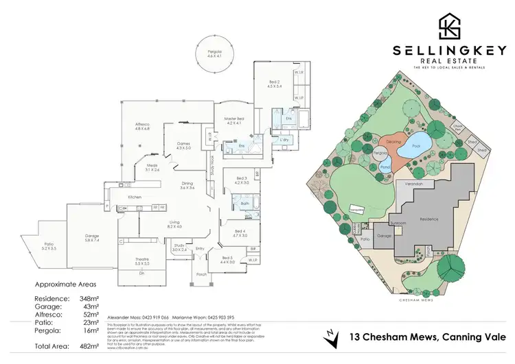 Floorplan of Homely house listing, 13 Chesham Mews, Canning Vale WA 6155