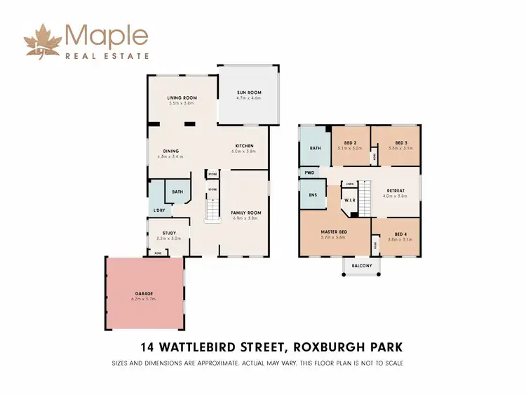 Floorplan of Homely house listing, 14 Wattlebird Street, Roxburgh Park VIC 3064