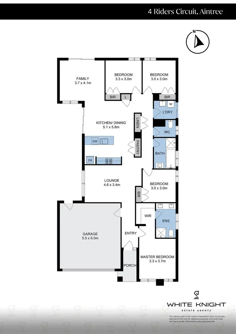 Floorplan of Homely house listing, 4 Riders Circuit, Aintree VIC 3336