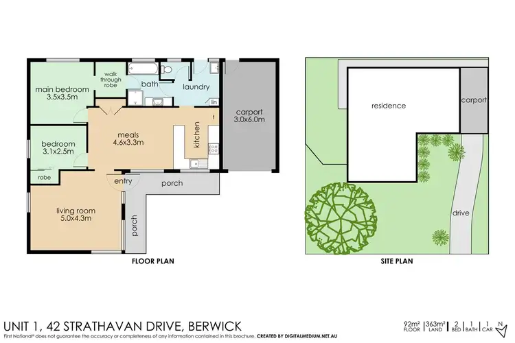 Floorplan of Homely house listing, 1/42 Strathavan Drive, Berwick VIC 3806
