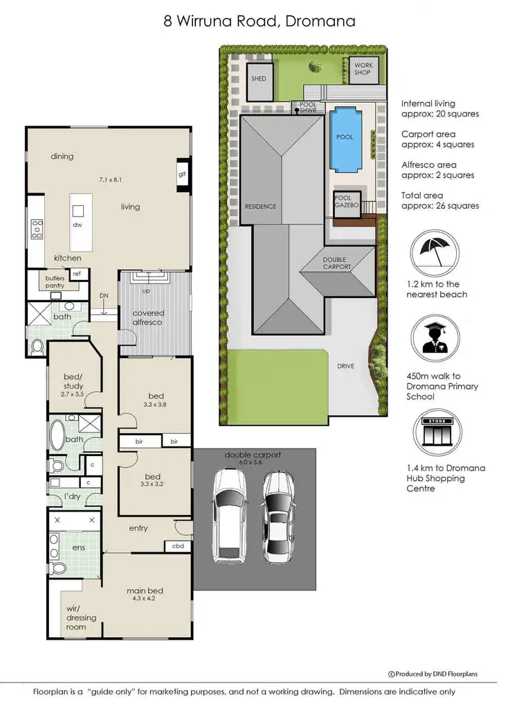 Floorplan of Homely house listing, 8 Wirruna Road, Dromana VIC 3936