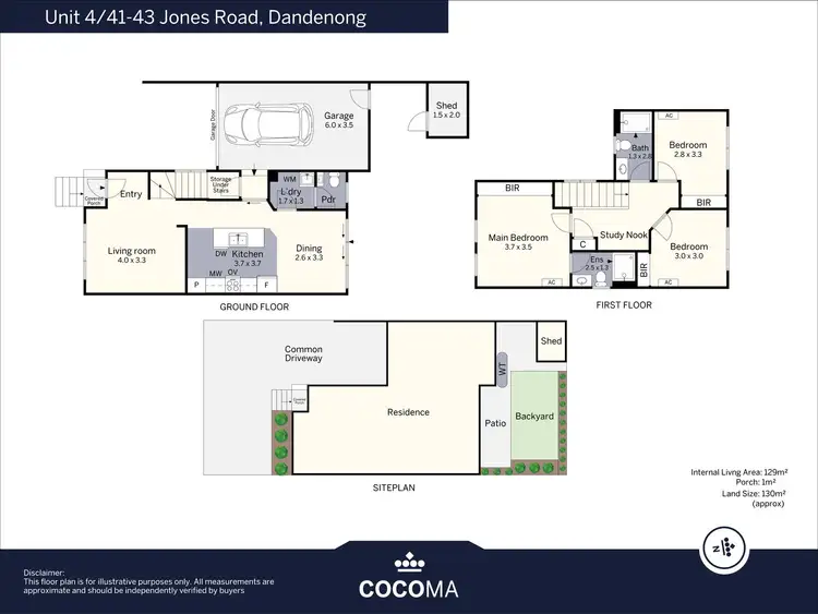 Floorplan of Homely townhouse listing, 4/41-43 Jones Road, Dandenong VIC 3175
