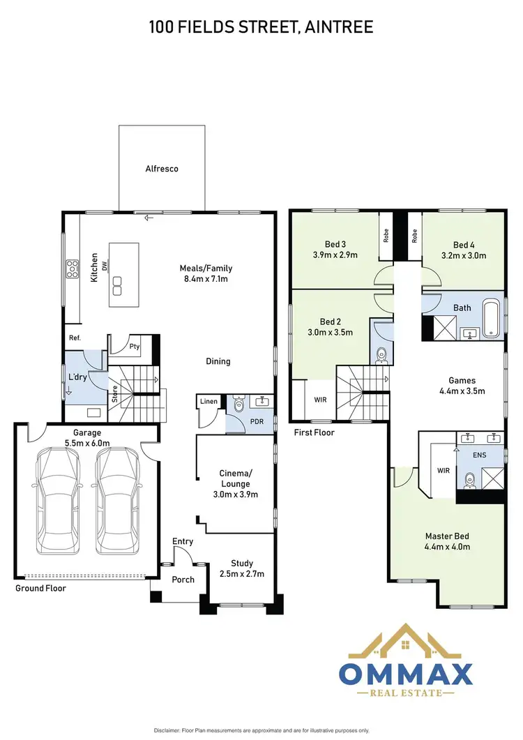 Floorplan of Homely house listing, 100 Fields Street, Aintree VIC 3336