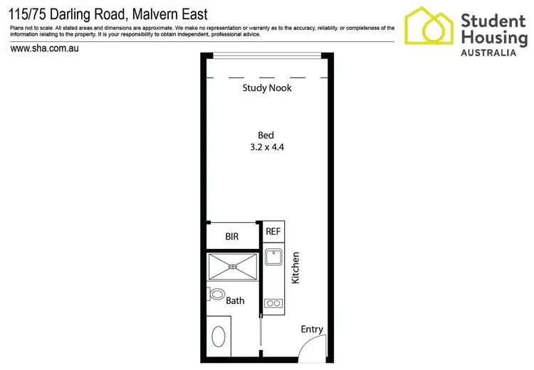 Floorplan of Homely unit listing, 115/75 Darling Road, Malvern East VIC 3145