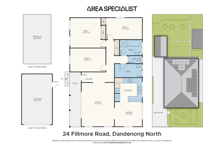 Floorplan of Homely house listing, 24 Fillmore Road, Dandenong North VIC 3175