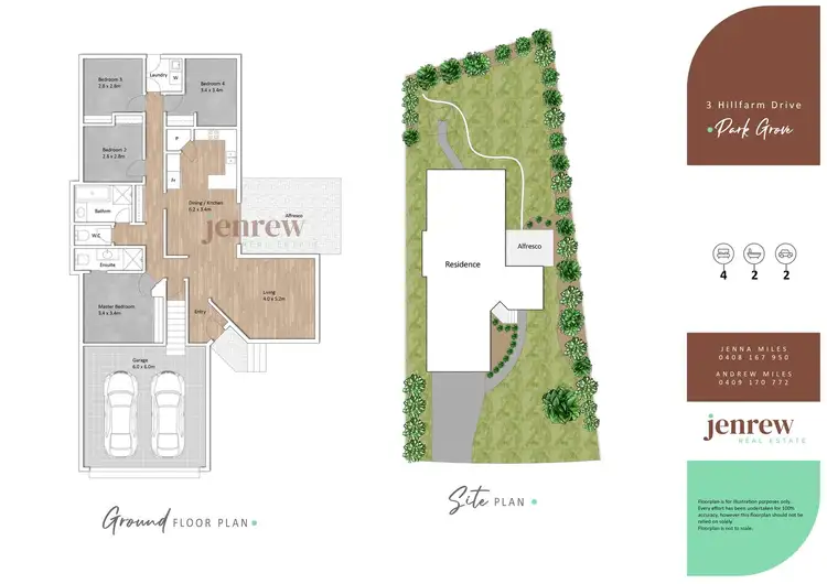 Floorplan of Homely house listing, 3 Hillfarm Drive, Park Grove TAS 7320