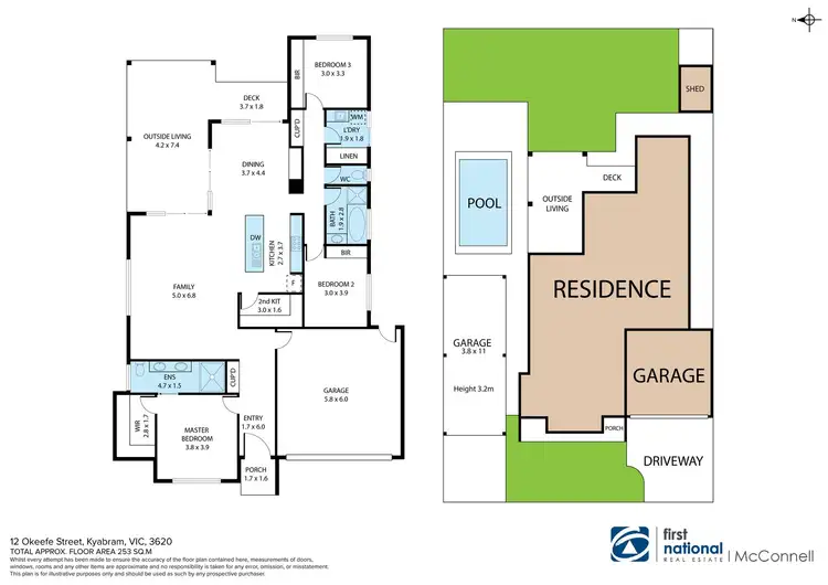 Floorplan of Homely house listing, 12 O'Keefe Street, Kyabram VIC 3620