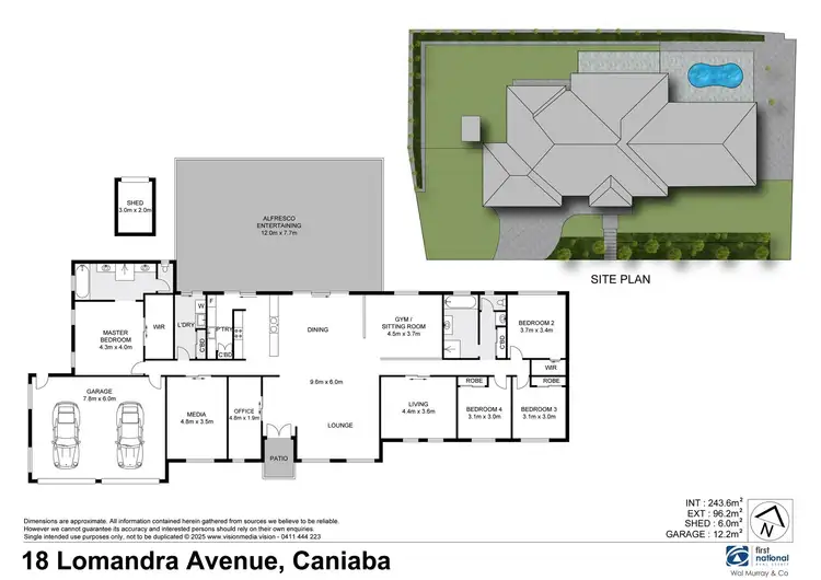 Floorplan of Homely house listing, 18 Lomandra Avenue, Caniaba NSW 2480