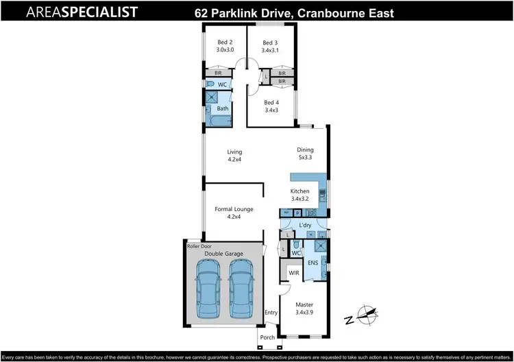 Floorplan of Homely house listing, 62 Parklink Drive, Cranbourne East VIC 3977