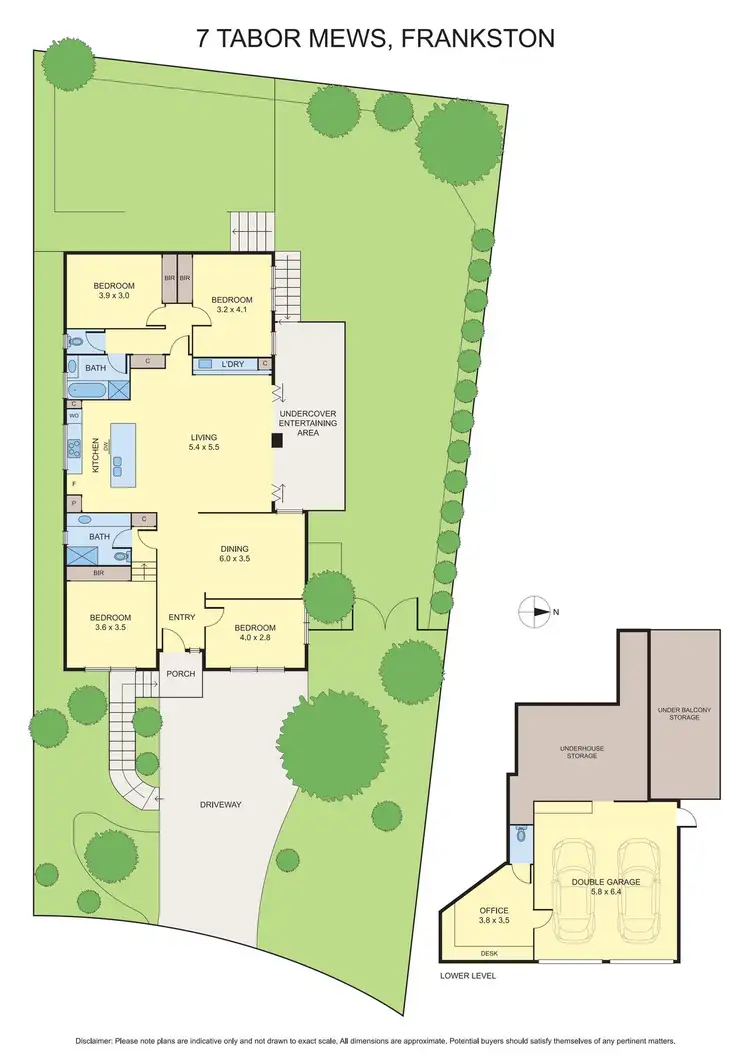 Floorplan of Homely house listing, 7 Tabor Mews, Frankston VIC 3199