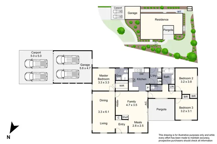 Floorplan of Homely house listing, 12 Brigalo Court, Keysborough VIC 3173