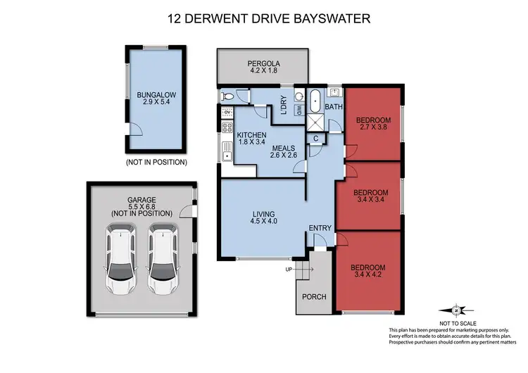 Floorplan of Homely house listing, 12 Derwent Drive, Bayswater VIC 3153