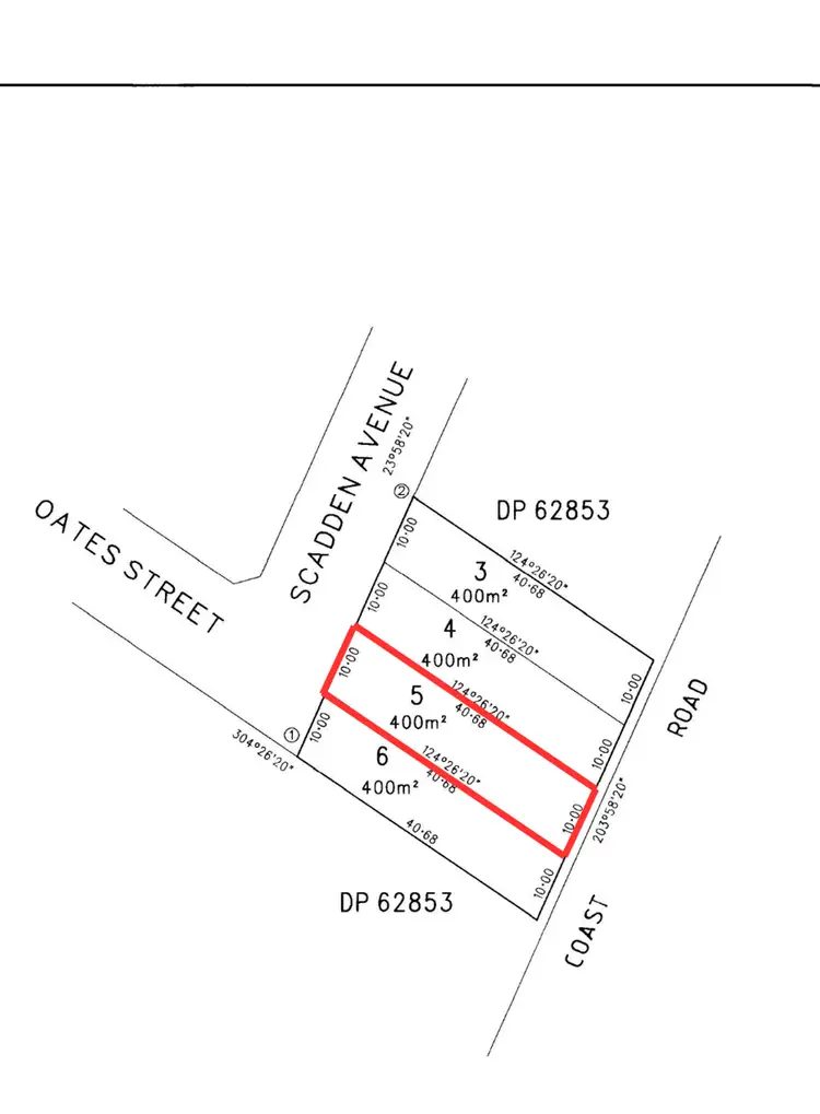 Floorplan of Homely land listing, 2A Scadden Avenue, Port Hughes SA 5558