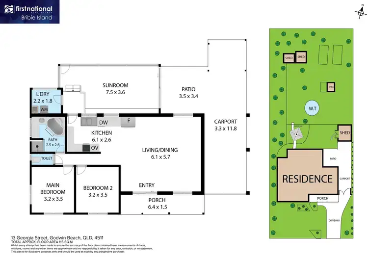 Floorplan of Homely house listing, 13 Georgia Street, Godwin Beach QLD 4511