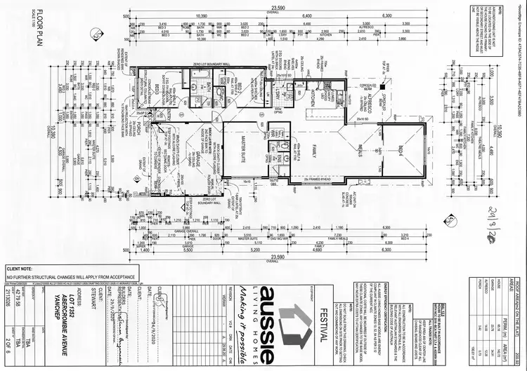 Floorplan of Homely house listing, 9 Abercrombie Avenue, Yanchep WA 6035
