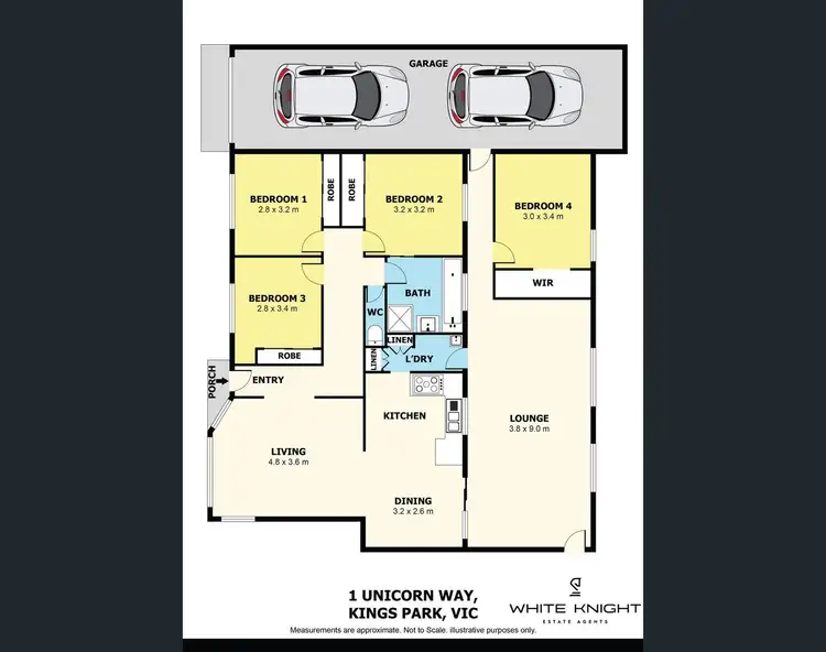 Floorplan of Homely house listing, 1 Unicorn Way, Kings Park VIC 3021