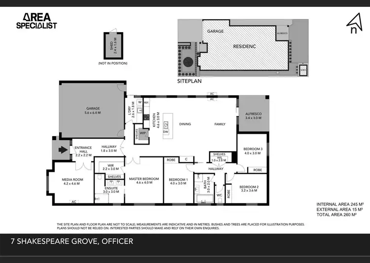 Floorplan of Homely house listing, 7 Shakespeare Grove, Officer VIC 3809