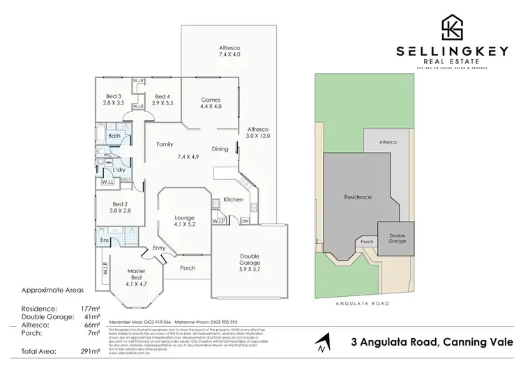 Floorplan of Homely house listing, 3 ANGULATA ROAD, Canning Vale WA 6155