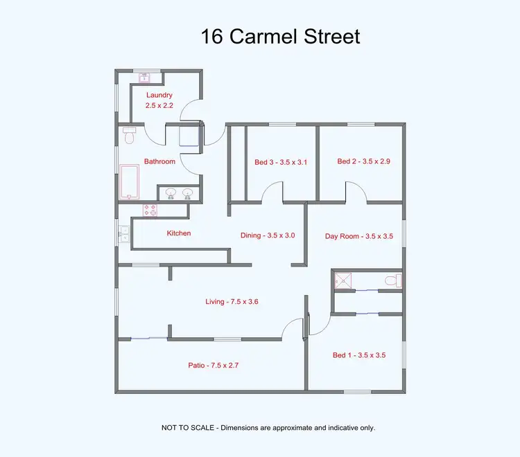 Floorplan of Homely house listing, 16 Carmel Street, East Innisfail QLD 4860