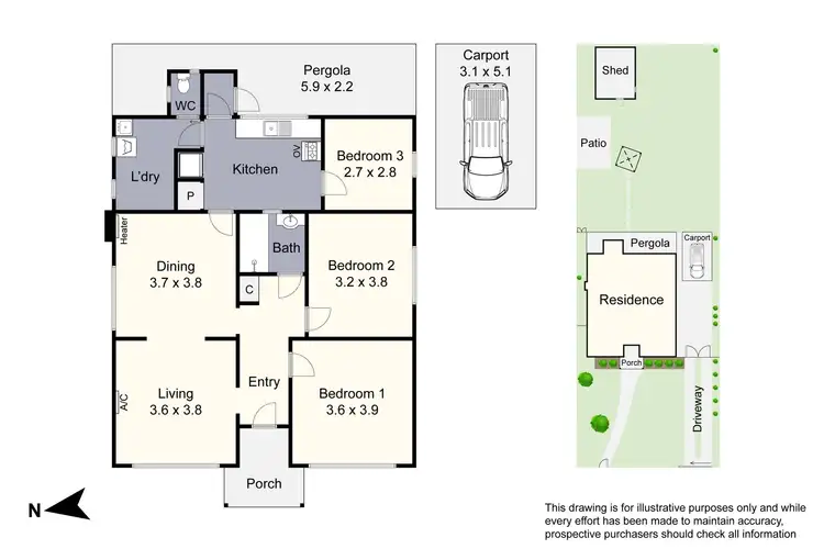 Floorplan of Homely house listing, 3 Parker Street, Springvale South VIC 3172