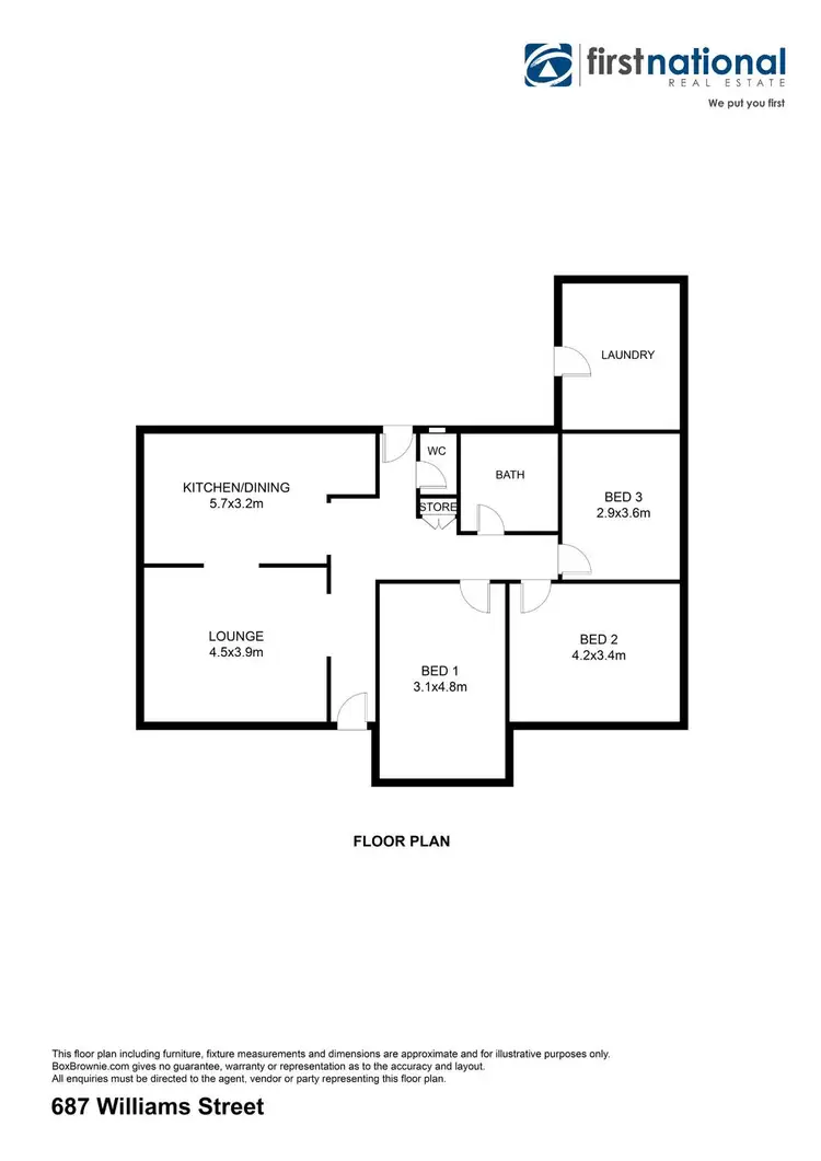 Floorplan of Homely house listing, 687 Williams Street, Broken Hill NSW 2880