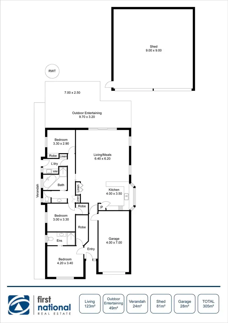 Floorplan of Homely house listing, 7 Falmouth Street, Moonta Bay SA 5558