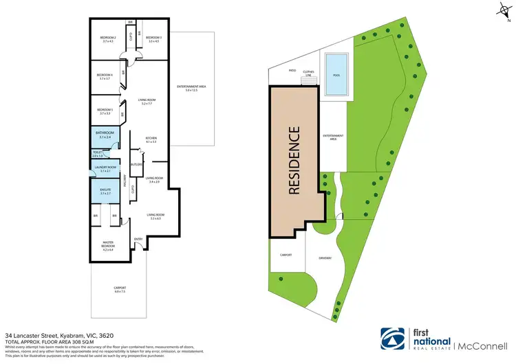 Floorplan of Homely house listing, 34 Lancaster Street, Kyabram VIC 3620