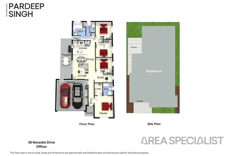 Floorplan of Homely house listing, 28 Newcastle Drive, Officer VIC 3809