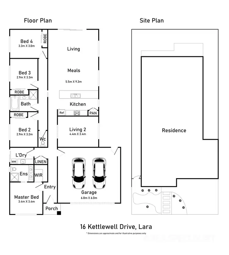 Floorplan of Homely house listing, 16 Kettlewell Drive, Lara VIC 3212