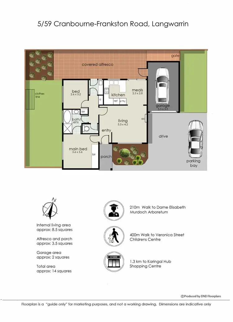 Floorplan of Homely unit listing, 5/59 Cranbourne-Frankston Road, Langwarrin VIC 3910