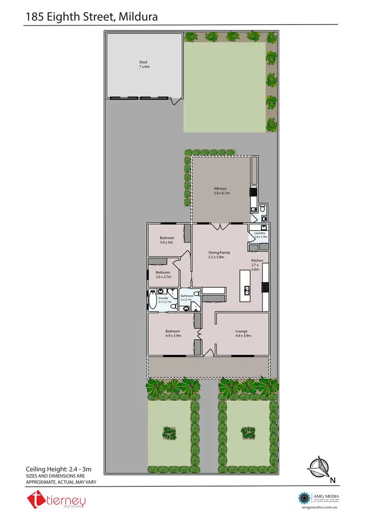 Floorplan of Homely house listing, 185 Eighth Street, Mildura VIC 3500