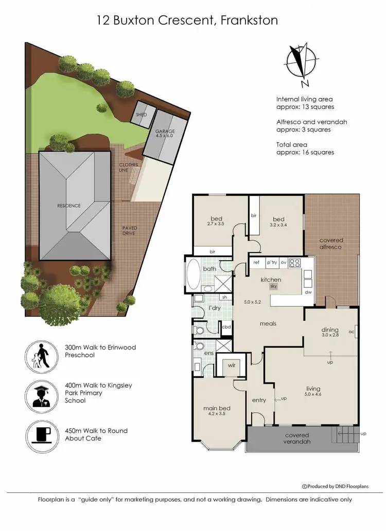 Floorplan of Homely house listing, 12 Buxton Crescent, Frankston VIC 3199