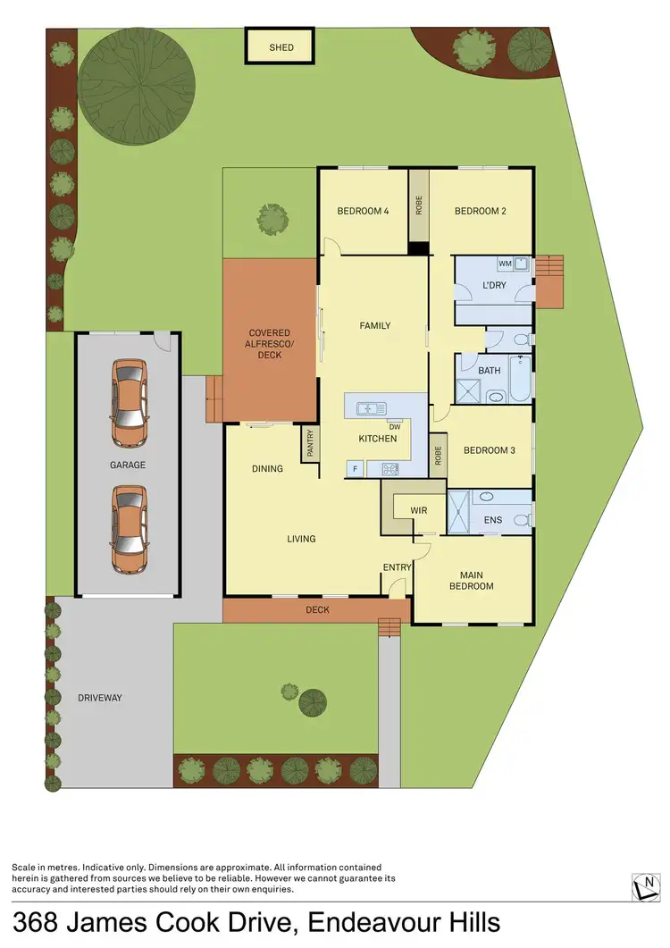 Floorplan of Homely house listing, 368 James Cook Drive, Endeavour Hills VIC 3802