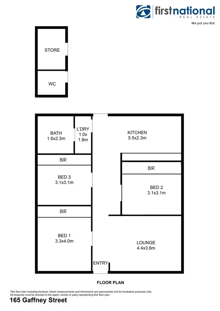 Floorplan of Homely house listing, 165 Gaffney Street, Broken Hill NSW 2880