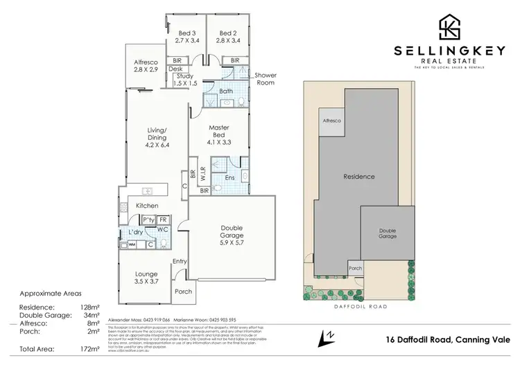Floorplan of Homely house listing, 16 Daffodil Road, Canning Vale WA 6155