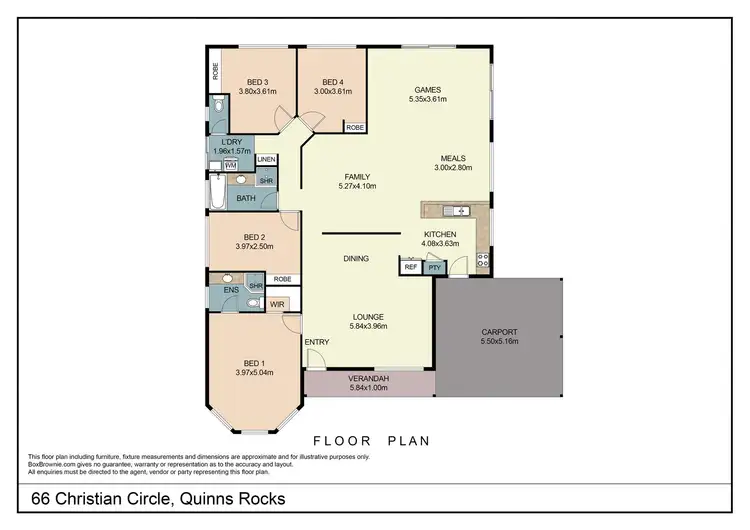 Floorplan of Homely house listing, 66 Christian Circle, Quinns Rocks WA 6030