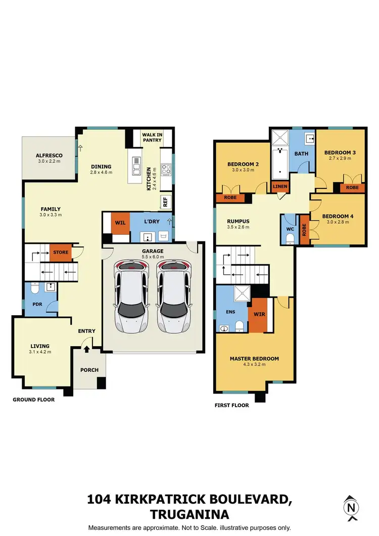 Floorplan of Homely house listing, 104 Kirkpatrick Boulevard, Truganina VIC 3029