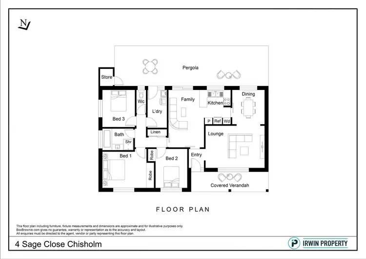 Floorplan of Homely house listing, 4 Sage Close, Chisholm ACT 2905