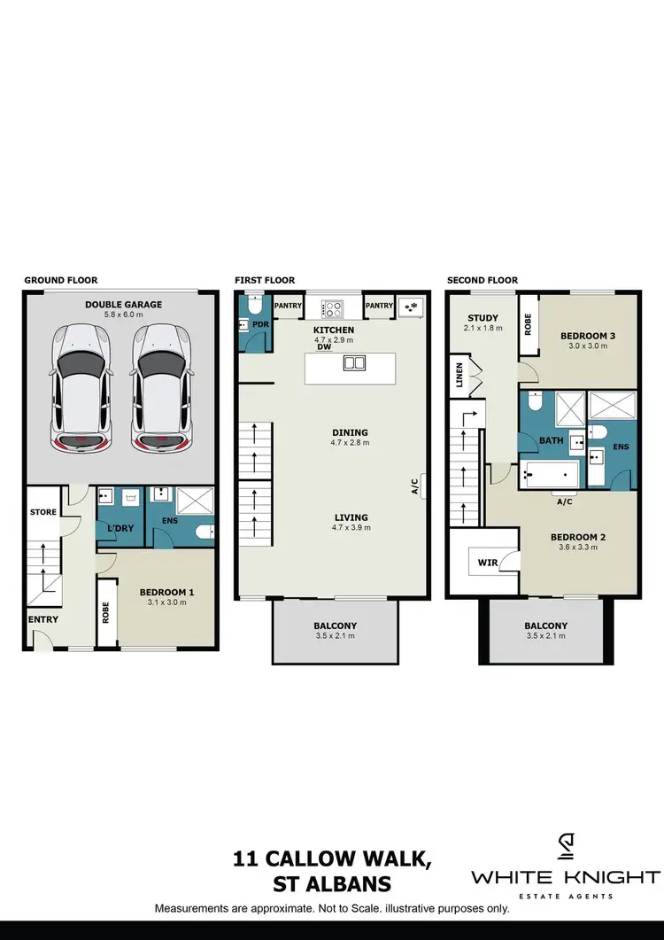 Floorplan of Homely house listing, 11 Callow Walk, St Albans VIC 3021