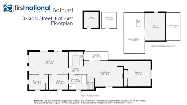 Floorplan of Homely house listing, 3 Cross Street, Bathurst NSW 2795