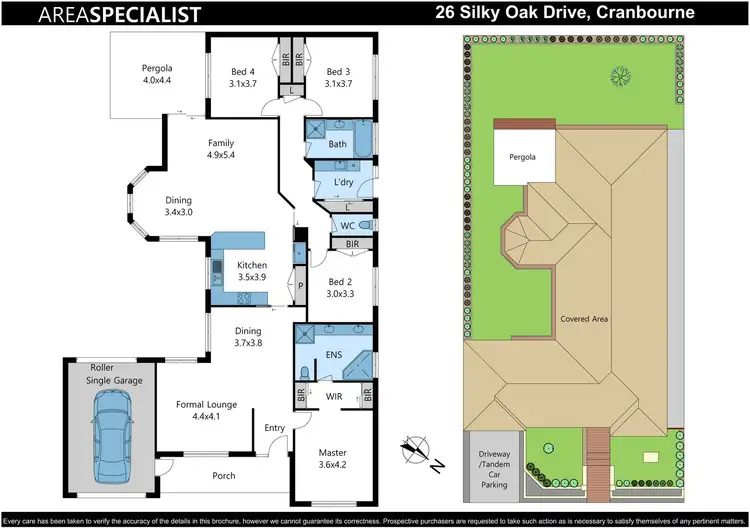 Floorplan of Homely house listing, 26 Silky Oak Drive, Cranbourne VIC 3977