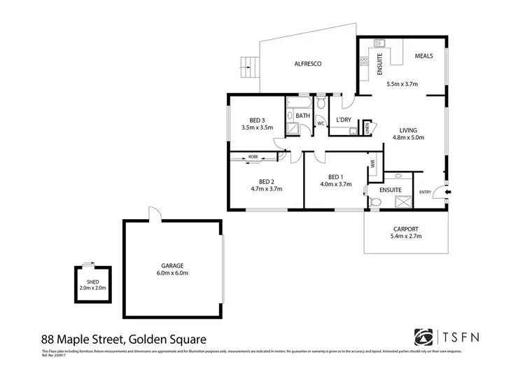 Floorplan of Homely house listing, 88 Maple Street, Golden Square VIC 3555
