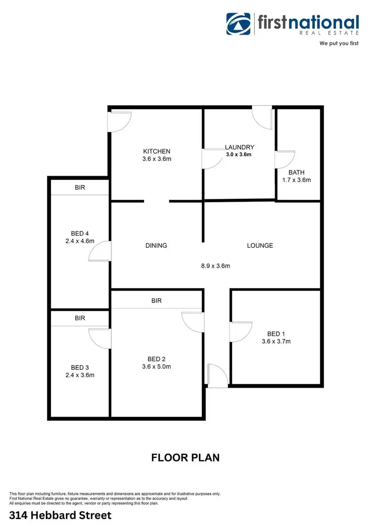 Floorplan of Homely house listing, 314 Hebbard Street, Broken Hill NSW 2880