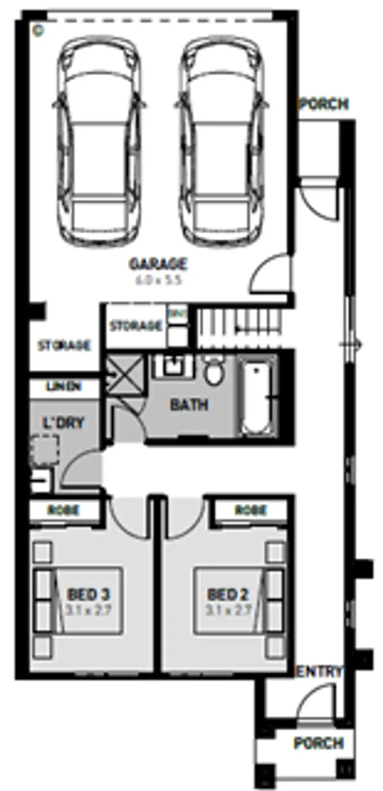 Floorplan of Homely townhouse listing, 27 Windmill Road, Werribee VIC 3030