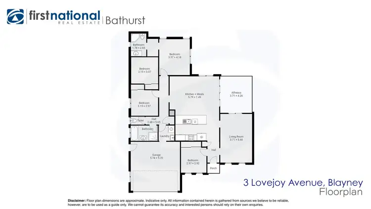 Floorplan of Homely house listing, 3 Lovejoy Avenue, Blayney NSW 2799