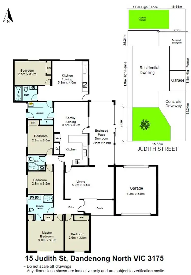 Floorplan of Homely house listing, 15 Judith Street, Dandenong North VIC 3175