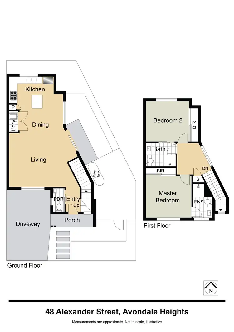 Floorplan of Homely townhouse listing, 48 Alexander Street, Avondale Heights VIC 3034