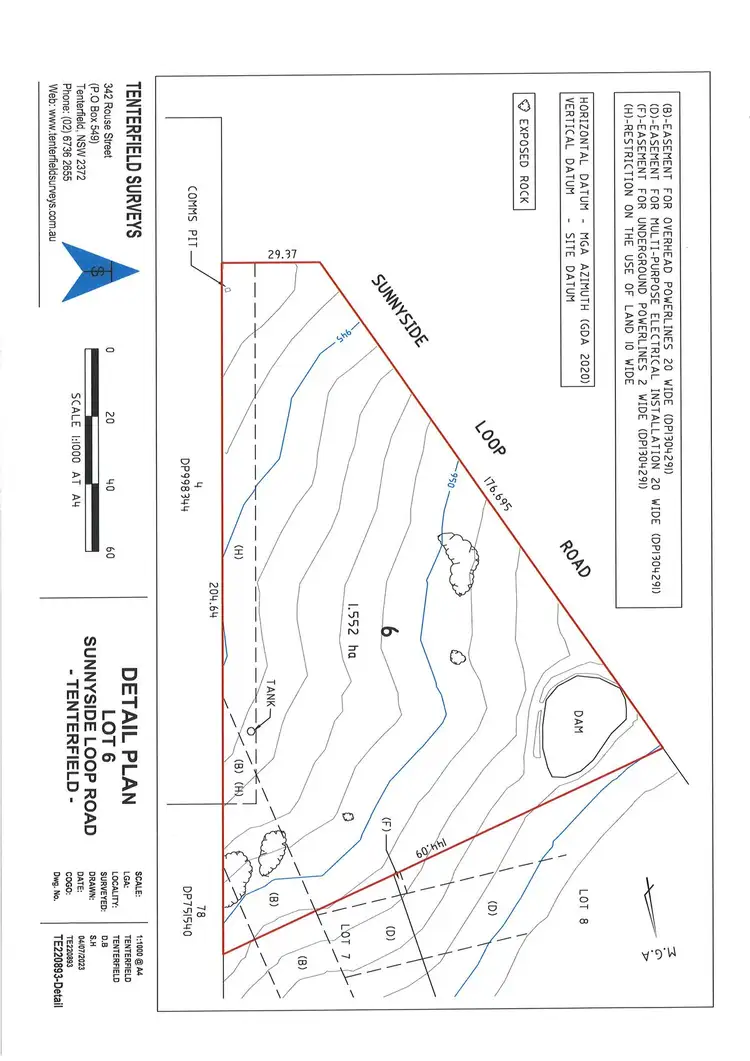 Floorplan of Homely land listing, 112 Sunnyside Loop Road, Tenterfield NSW 2372