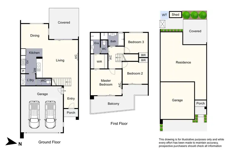 Floorplan of Homely townhouse listing, 2/1A Edward Street, Mordialloc VIC 3195